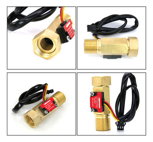 Interruptor De Fluxo Tipo Turbo Dc5-18v Solenóide De Latão P