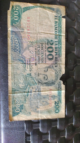 Billete De 200 Pesos Año 1982