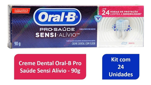 Kit Creme Dental Oral-b Sensi Alívio 90g No Atacado 24 Und