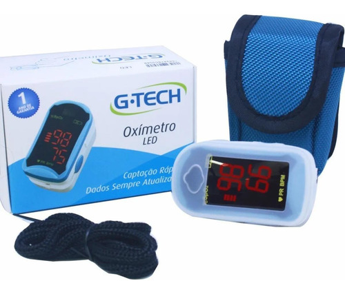 Oximetro De Pulso Portatil De Dedo Led G-tech