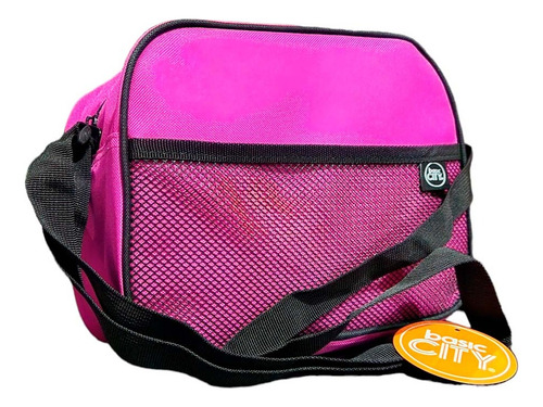 Lonchera Rosa Fucsia Basic City Ligera Poliéster Lisa Orig