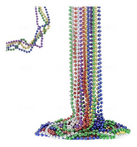 Favonir Collar De Cuentas De Colores Variados, Paquete De 24