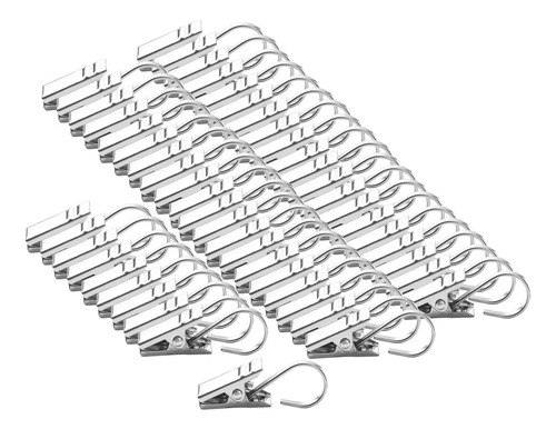 Clips De Cortina De 50 Piezas Con Ganchos Clips De Cortinas