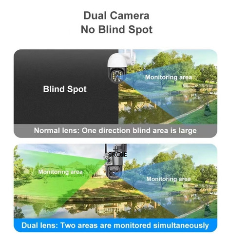 Câmera De Segurança Binocular Câmera De Vigilância Sem