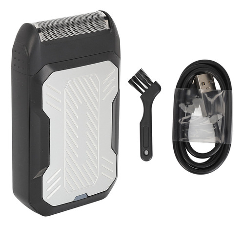 Recortadora De Barba Electrónica De Aluminio 2 En 1 Recargab