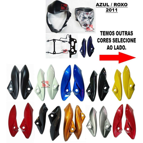 Farol Cb300 Frontal Aranha Carenagem Lateral Bananinha