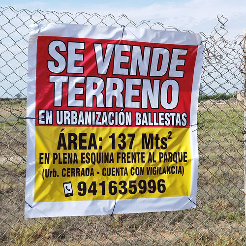 Venta De Terreno Urb Ballestas - Pisco 