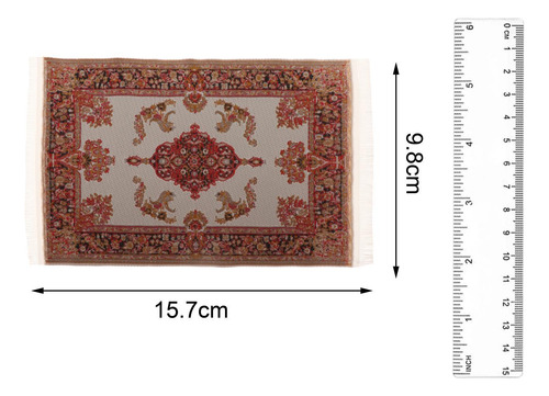 2 Alfombra Para Casa De Muñecas En Miniatura 1:12, Mini