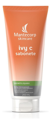 Sabonete Líquido Facial Ivy C 200ml Mantecorp Skincare Momento de aplicação Dia/Noite Tipo de pele Todo tipo de pele