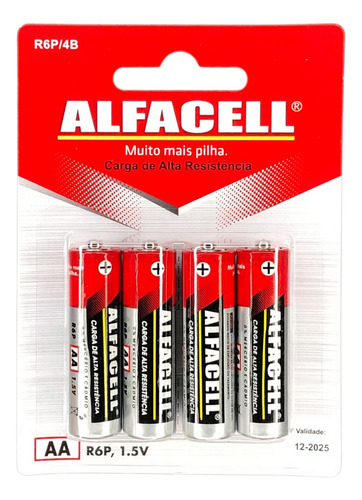 Pilha Original Alfacell Aa 4 Kit10 Unidades