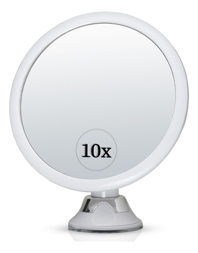 Espejo De Aumento Redondo Mirrorvana 10x Para Aplicar Maquil