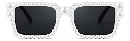 Feisedy, Gafas De Sol De Moda Con Perlas Para Mujer, Gafas D