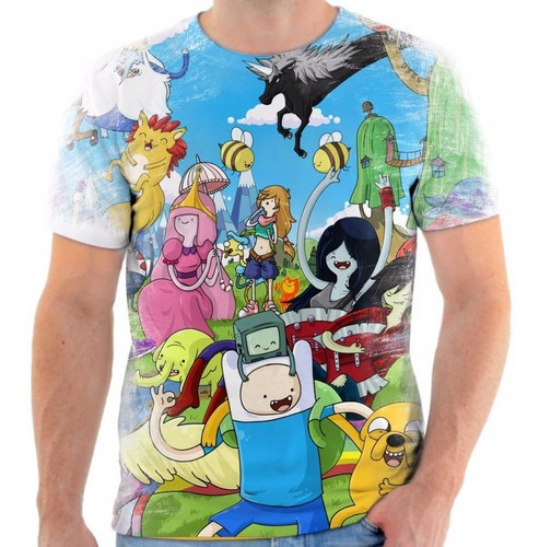 Camiseta Camisa Personalizada Hora De Aventura Finn E Jake 4