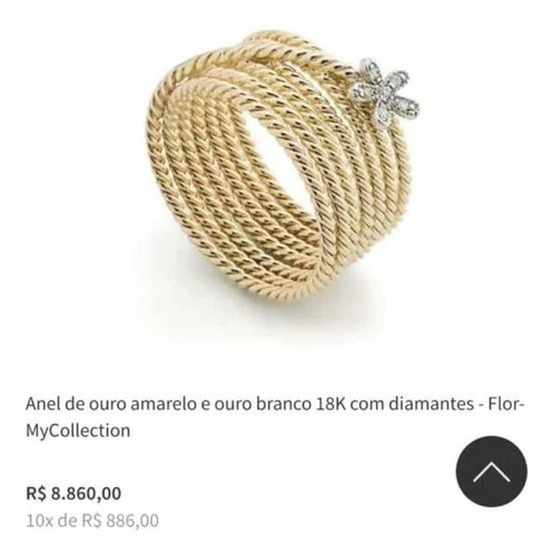 Anel H.stern My Colletion Ouro 18k Com Diamantes Brilhantes