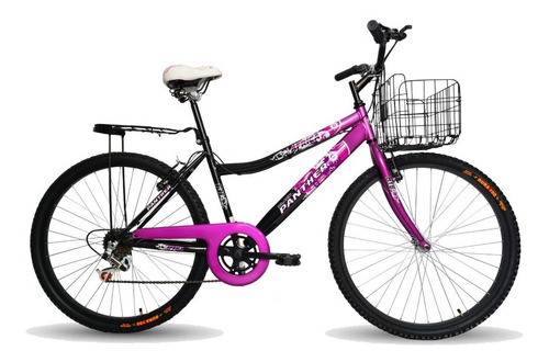 Bicicleta Lady Africa Canasta Plegable 6 Vel Rodada 26