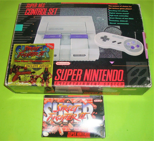 Consola Super Nintendo Snes Boundle Street Fighter (mr2023)