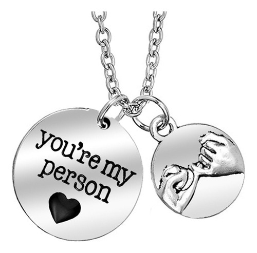 Collar Feelmem Greys Anatomy You Are My Person Pinky Promise