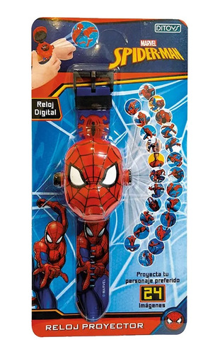 Ditoys Marvel Spiderman Reloj Digital Con Proyector Imagenes