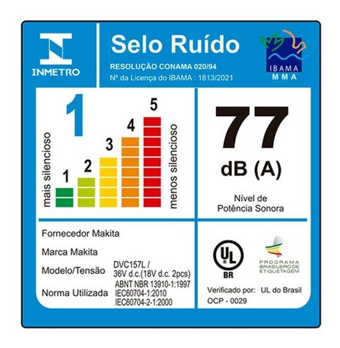 Aspirador De Pó Bateria Dvc157lzx5 Bl Xpt Aws - Makita