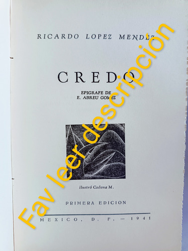 Credo Ricardo Lopez Mendez