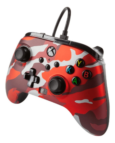 Joystick Acco Powera E. Wired For Xbox X|s Metallic Red Camo