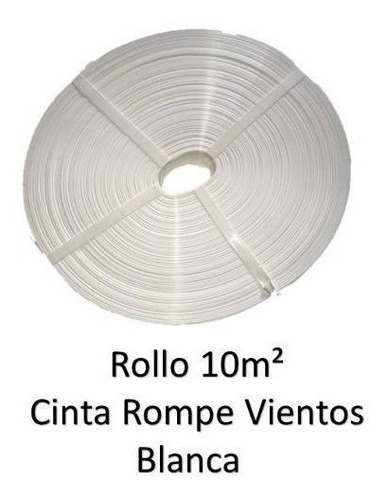 Cinta Rompevientos Blanco P Malla Ciclonica Rollo 10m2 Bl10