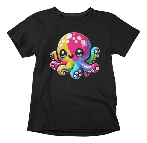 Playera Pulpo De Coores Para Niños