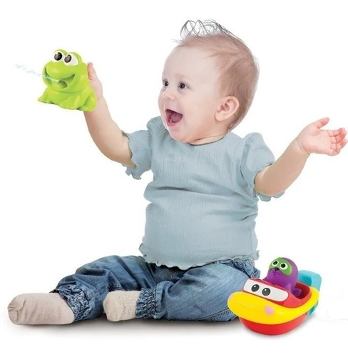 Imagen 3 de 5 de Juego De Agua Para Baño Barquito Con Accesorios Winfun 7116