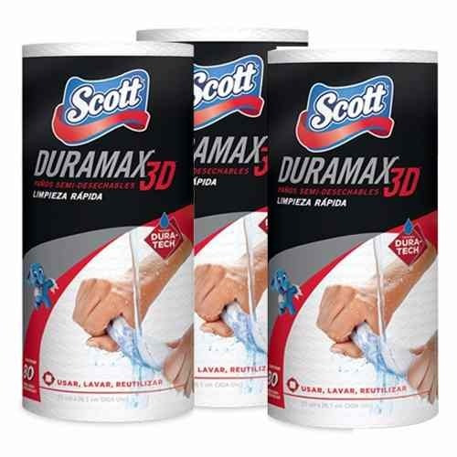 Kit Pano Multiuso Branco Duramax Com 174 Unidades Scott