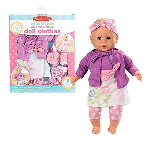 Melissa Y Doug Mix Y Match Moda Muñeca Ropa