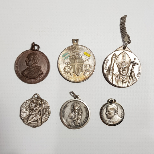 Antiguas Medallas Y Papales Lote X 6 Mag 60154