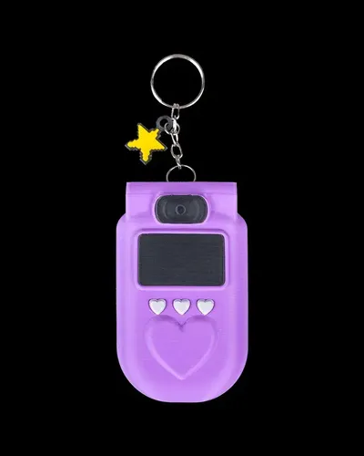 Kit Chaveiro Container + Photocard Holder Estilo Retro