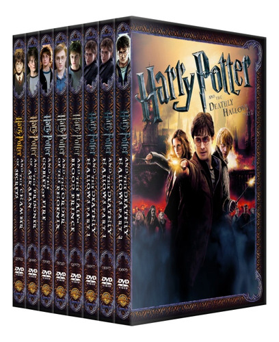 Harry Potter -saga Completa En Dvd Latino Inglés 