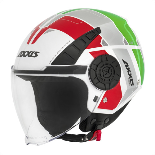 Capacete S Metro Axxis Cool A6 Verde/vermelho Coquinho