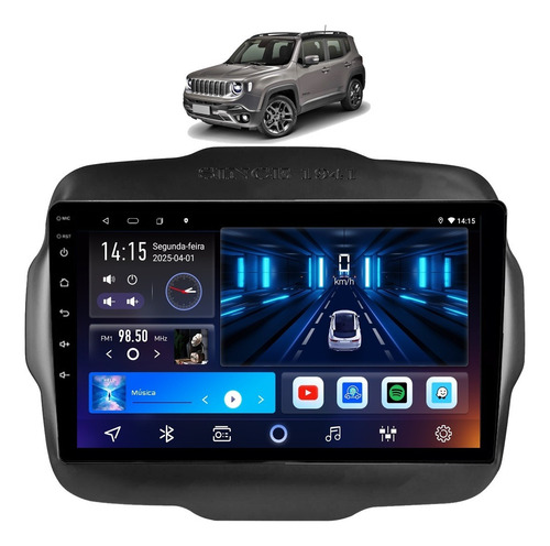 Multimidia Renegade Sport 2025 Carplay Octacore 6gb 128gb 4g