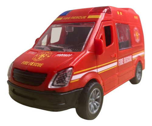 Carrinho De Resgate Emergência Com Fricção 000985 Shiny Toys