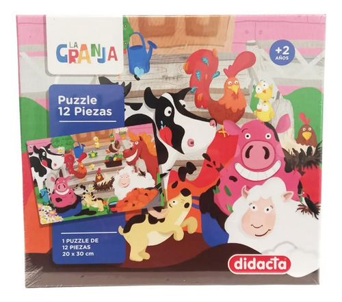 Juego De Mesa Rompecabezas Didacta La Granja Infantil Febo
