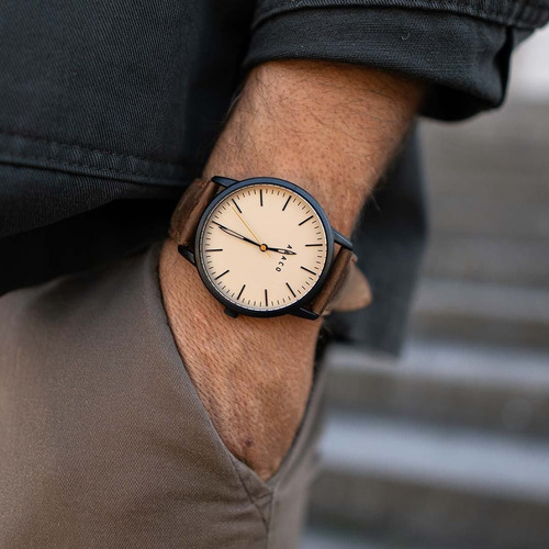 Reloj Hombre Pulsera Sumergible Abaco Original Diseño + Caja
