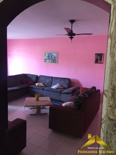 Sobrado Grande Com 3 Quartos A 500m Da Praia Em Itanhaém - Ca00019 - 34079318