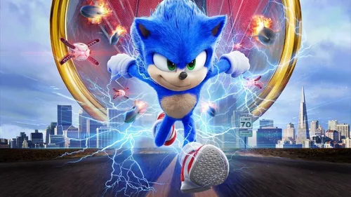 Painel de Festa Sonic - O Filme - 1,50x1,50m