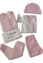 Comprar Conjunto Bebe Primera Muda Hilo Y Algodon Con Manta 6 Piezas