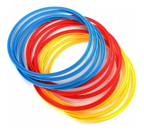 Aros De Agilidad Colores Surtidos 60 Cm Set De 12 - Mk-850