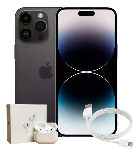 Apple iPhone 14 Pro Max 1 Tb Esim - Negro Espacial + Regalo (Reacondicionado)