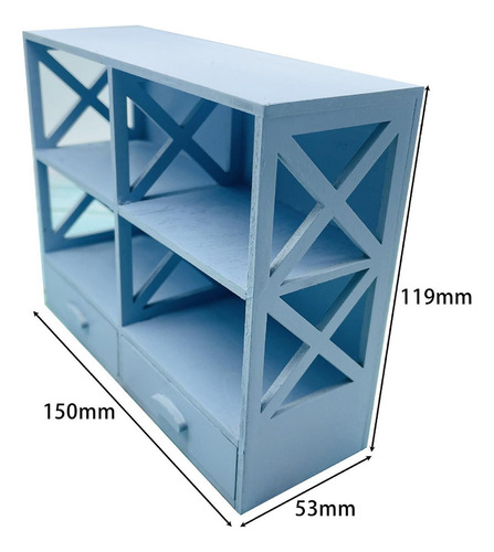 { Gabinete En Miniatura A Escala 1/12, Madera, Simple, Para