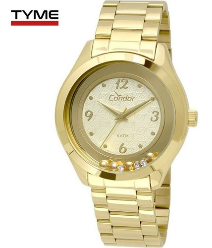 Relógio Condor Feminino Shake Co2036kss/4d Dourado Nfe