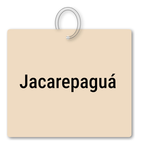 Chaveiro Jacarepaguá Mdf Turismo C/ Argola