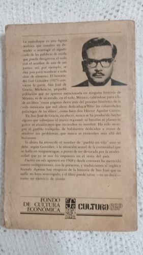 Pueblo En Vilo, Narrativa Mexicana, Luis González. (Usado)
