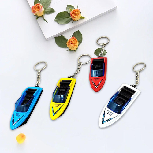 Hu Modelo De Mini Lancha De 4 Piezas, Lancha Con Llavero