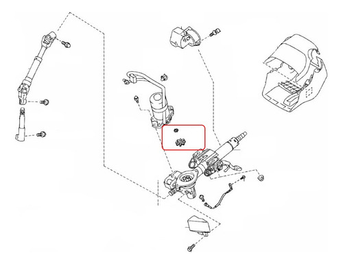 Kit Estrella Motor Columna De Dirección Toyota Camry 2012+