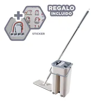 Comprar Trapeador Giratorio Para Hogar En Gris Y+regalo Stickers